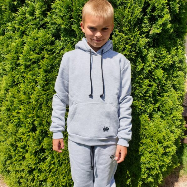 Detská mikina šedá hrubá