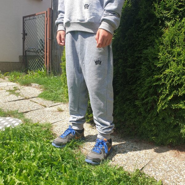 Detské tepláky šedé tenké