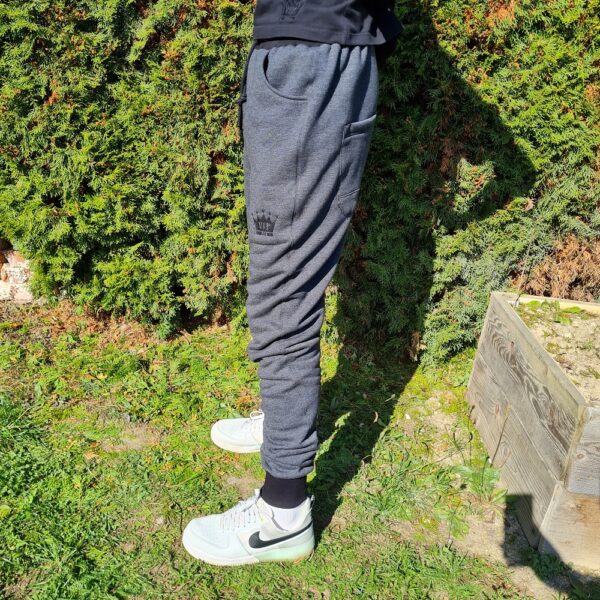 Jeans antracit tepláky