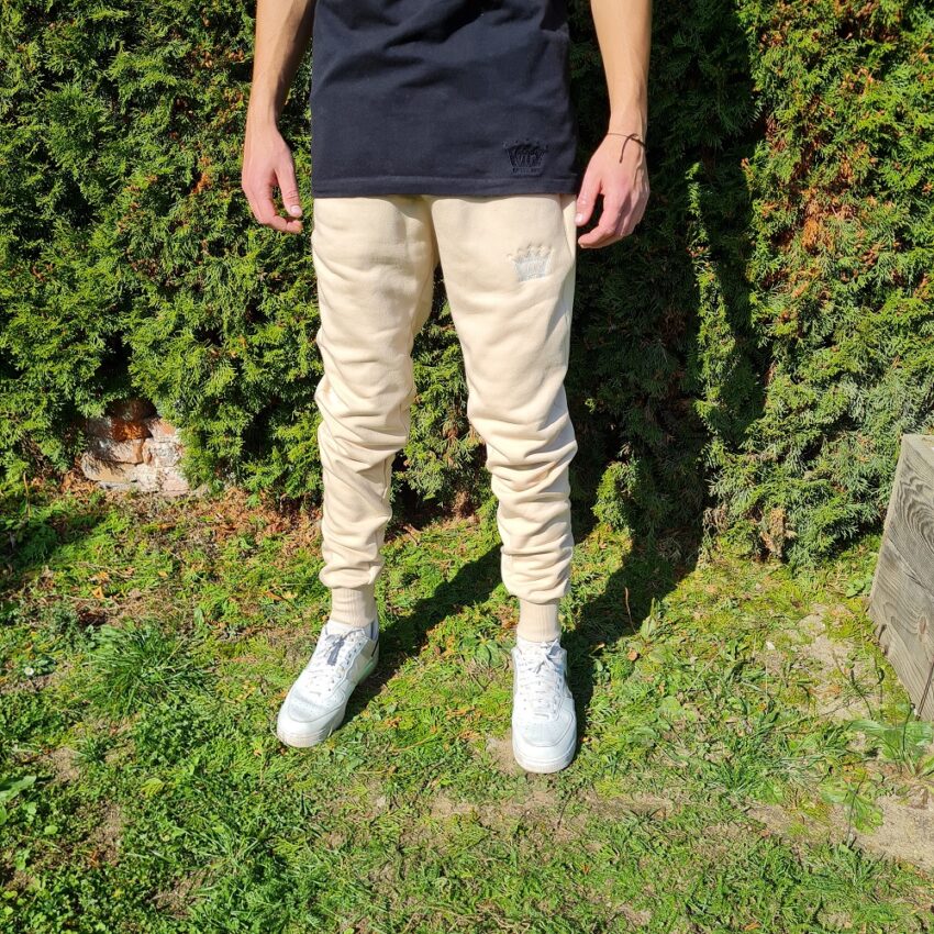 Jeans béžové tepláky