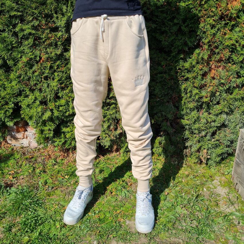 Jeans béžové tepláky VIPSK 2022