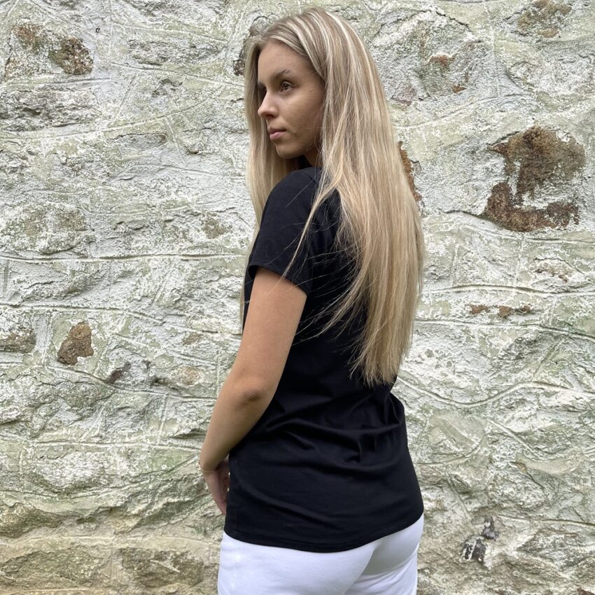 Dámske čierne tričko VIPSK 2023