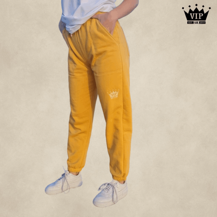 Ženské tepláky VIPSK horčicová