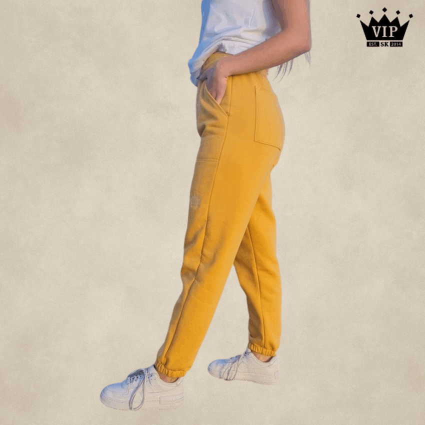 Ženské tepláky VIPSK horčicová