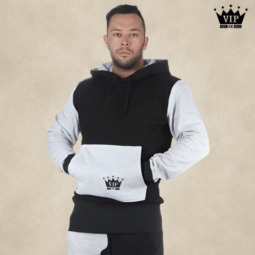 Čierno - šedá mikina VIPSK