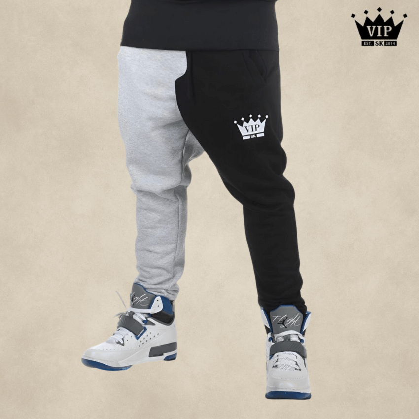 Čierno - šedé tepláky VIPSK