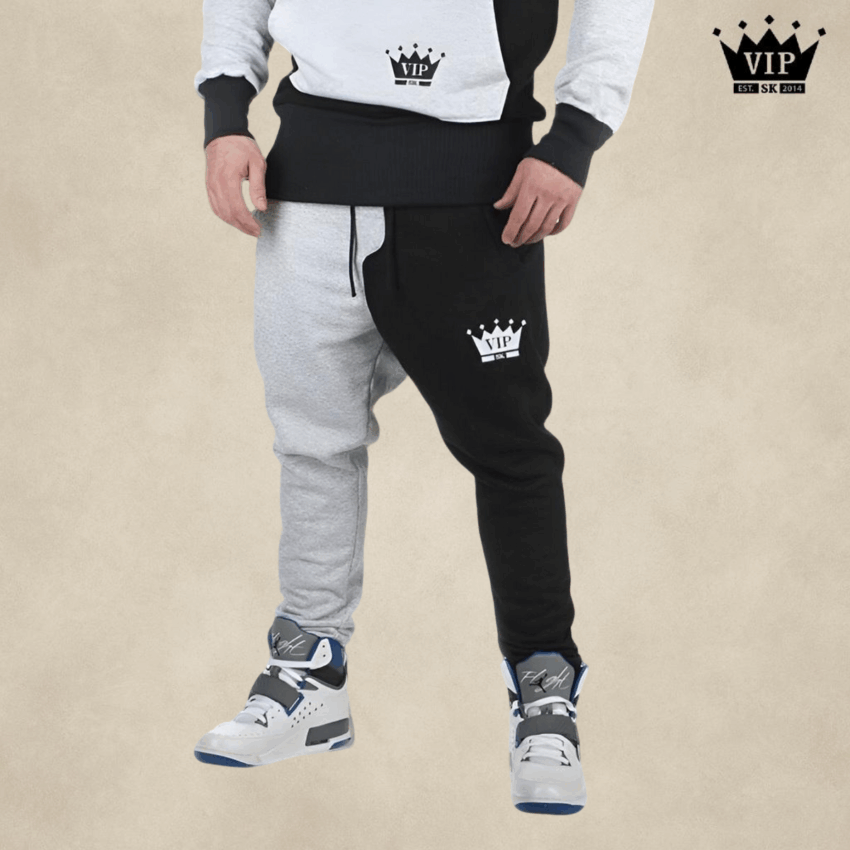 Čierno - šedé tepláky VIPSK