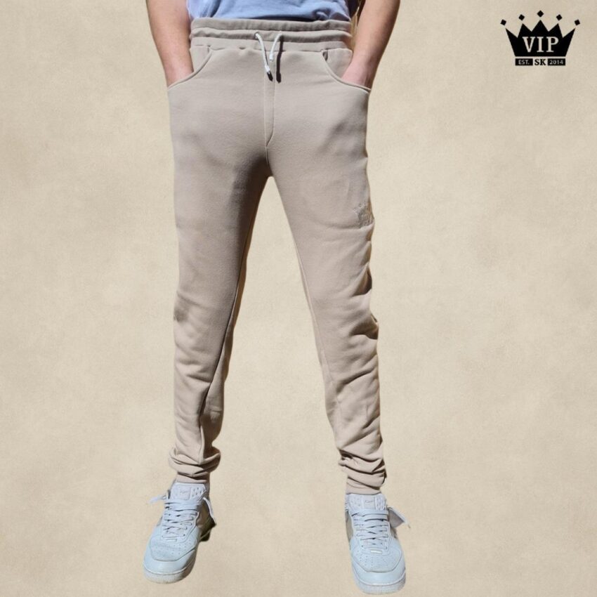 Jeans tepláky VIPSK béźové