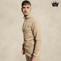 JEANS mikina VIPSK béžová