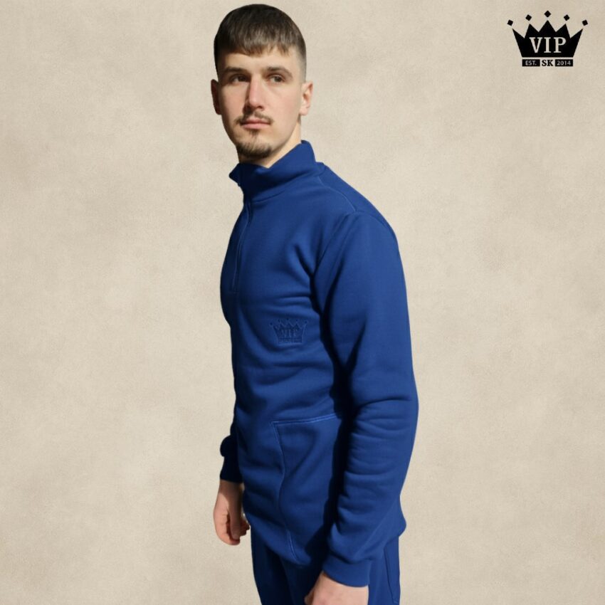 JEANS mikina VIPSK královská modrá